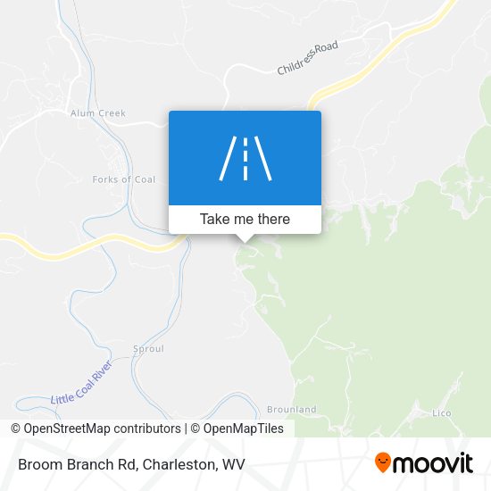 Broom Branch Rd map