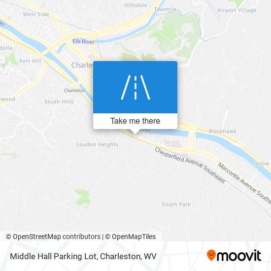 Middle Hall Parking Lot map