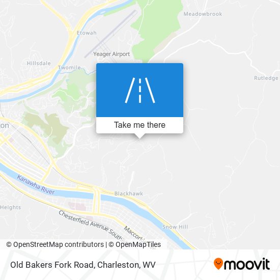 Mapa de Old Bakers Fork Road