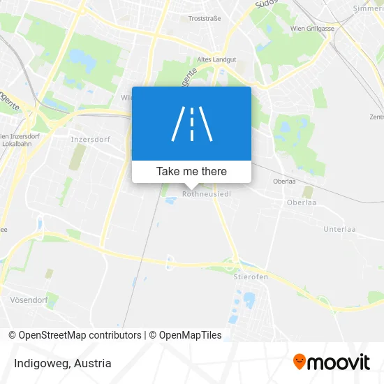 Indigoweg map