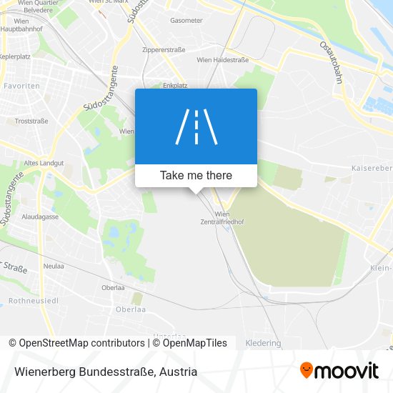 Wienerberg Bundesstraße map