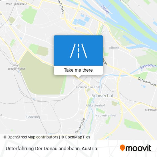Unterfahrung Der Donauländebahn map