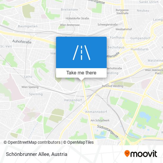 Schönbrunner Allee map