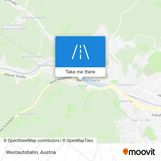 Westautobahn map