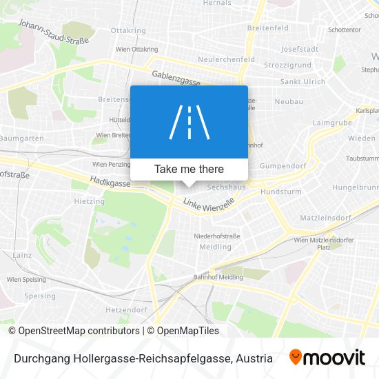 Durchgang Hollergasse-Reichsapfelgasse map