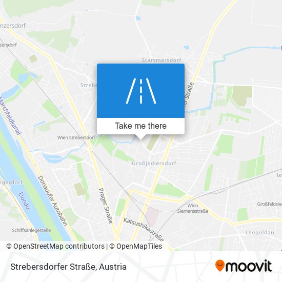 Strebersdorfer Straße map