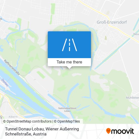 Tunnel Donau-Lobau, Wiener Außenring Schnellstraße map
