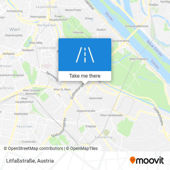 Litfaßstraße map