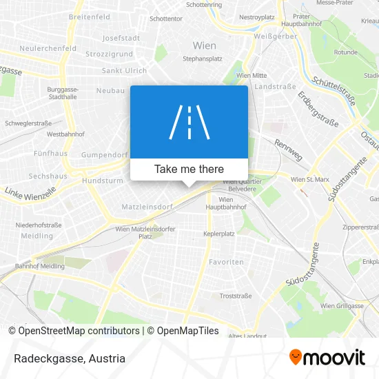 Radeckgasse map