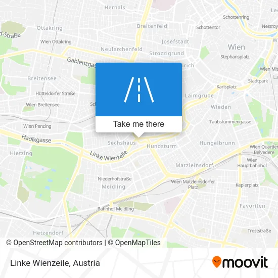 Linke Wienzeile map