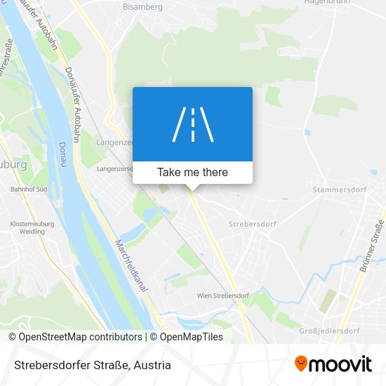 Strebersdorfer Straße map