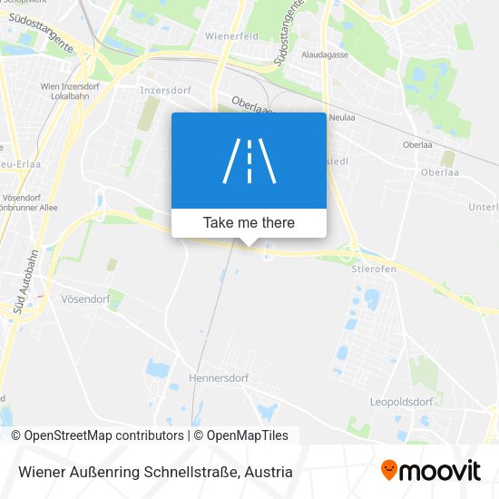 Wiener Außenring Schnellstraße map