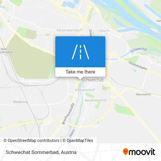 Schwechat Sommerbad map
