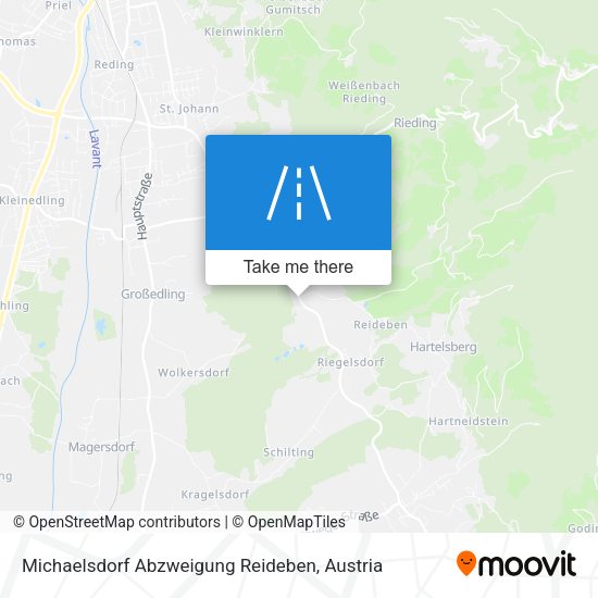 Michaelsdorf Abzweigung Reideben map