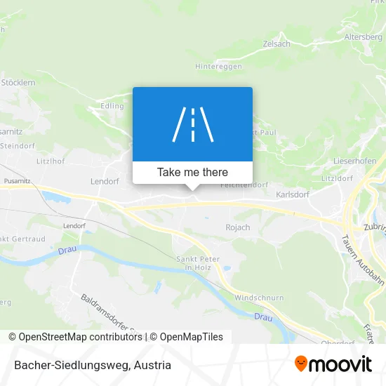 Bacher-Siedlungsweg map