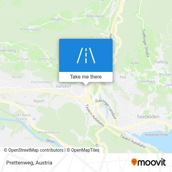 Prettenweg map