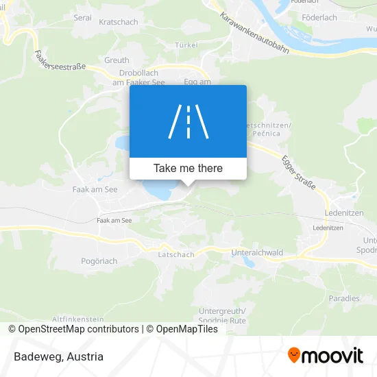Badeweg map