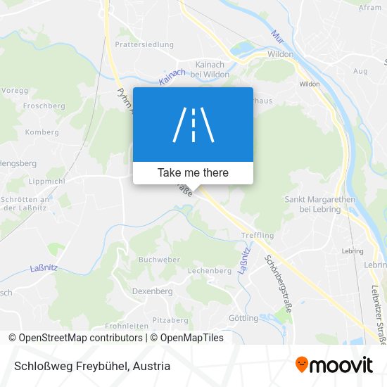 Schloßweg Freybühel map