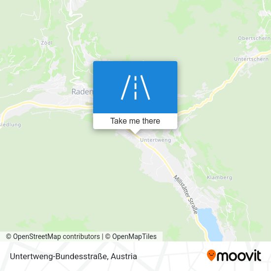 Untertweng-Bundesstraße map
