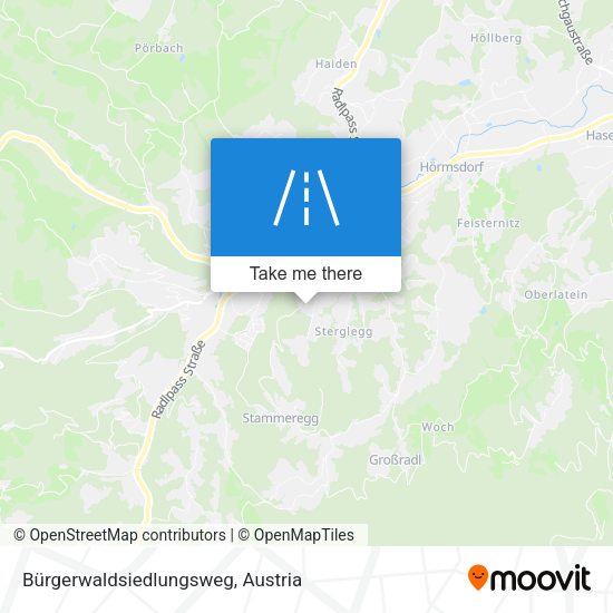 Bürgerwaldsiedlungsweg map