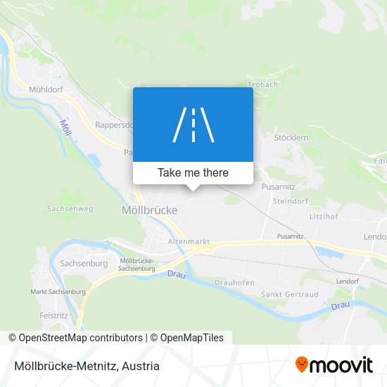 Möllbrücke-Metnitz map