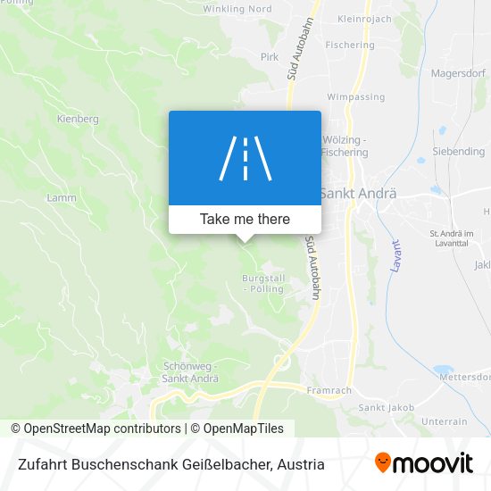Zufahrt Buschenschank Geißelbacher map