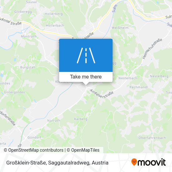 Großklein-Straße, Saggautalradweg map