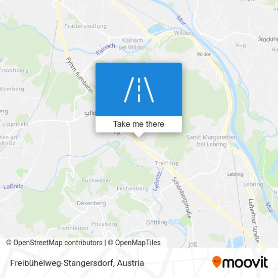 Freibühelweg-Stangersdorf map