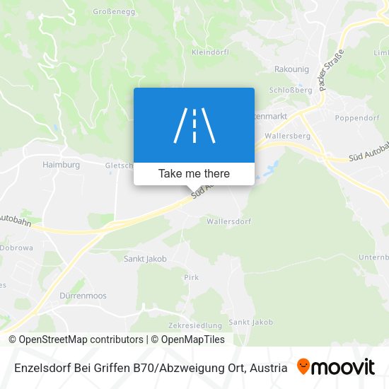 Enzelsdorf Bei Griffen B70 / Abzweigung Ort map