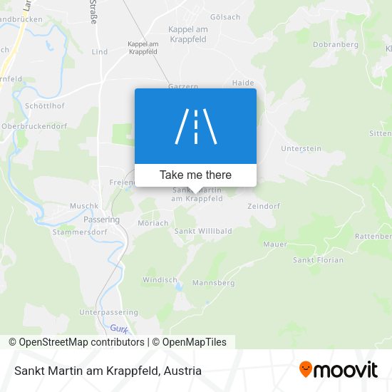 Sankt Martin am Krappfeld map