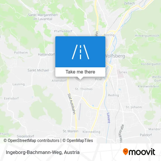 Ingeborg-Bachmann-Weg map