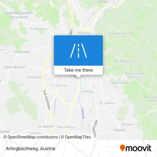 Arlingbachweg map