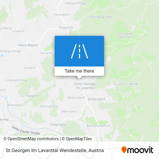 St.Georgen Im Lavanttal Wendestelle map