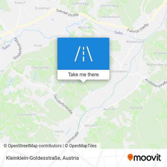 Kleinklein-Goldesstraße map