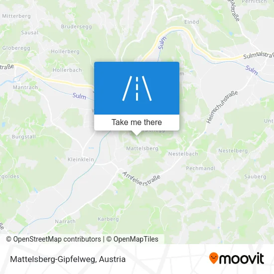 Mattelsberg-Gipfelweg map