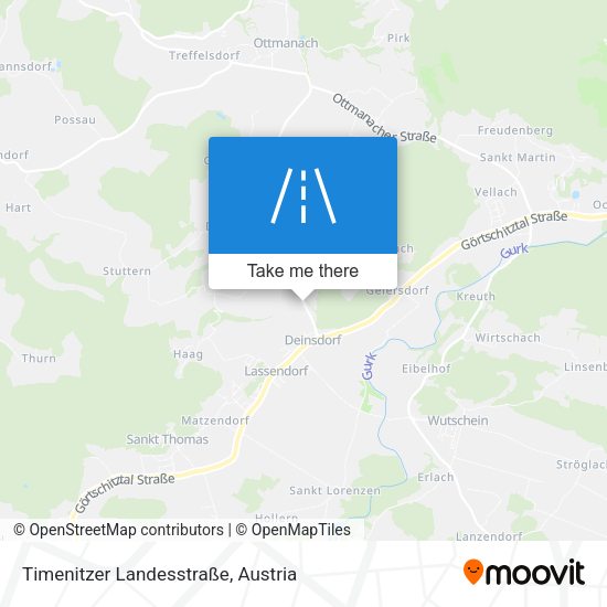 Timenitzer Landesstraße map