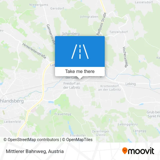 Mittlerer Bahnweg map