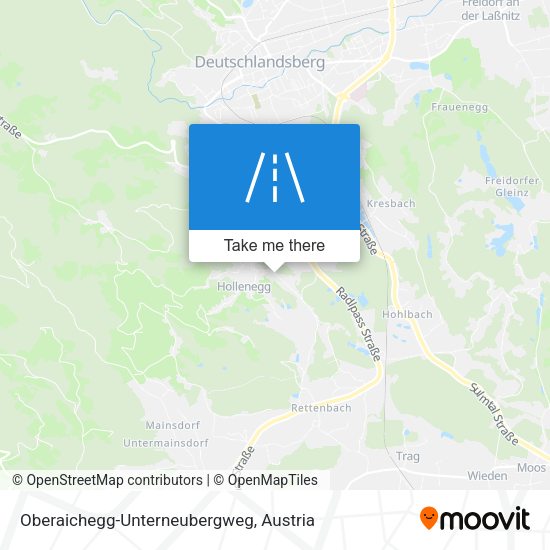 Oberaichegg-Unterneubergweg map