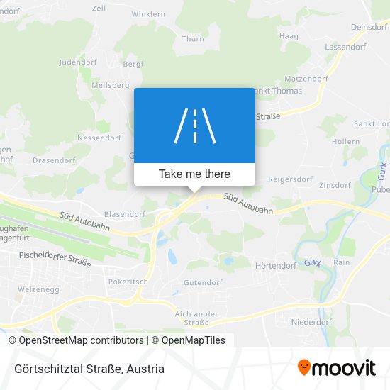 Görtschitztal Straße map