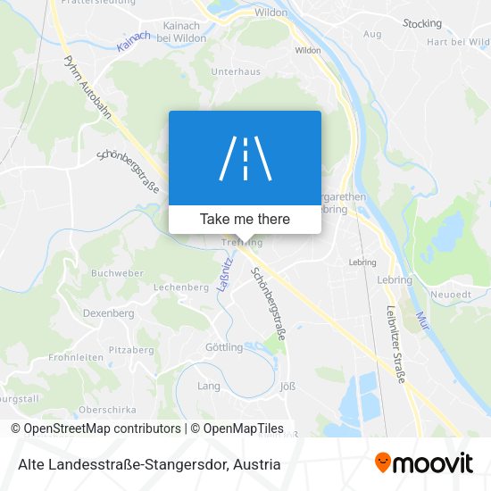 Alte Landesstraße-Stangersdor map