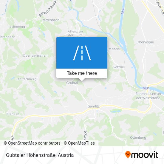 Gubtaler Höhenstraße map