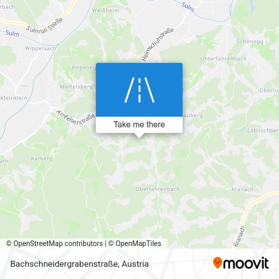 Bachschneidergrabenstraße map