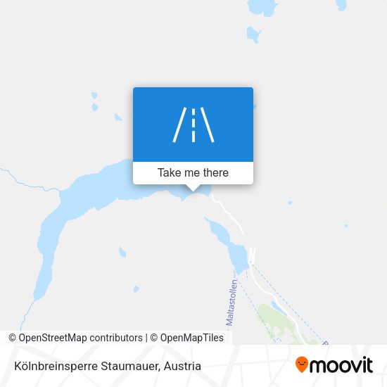 Kölnbreinsperre Staumauer map