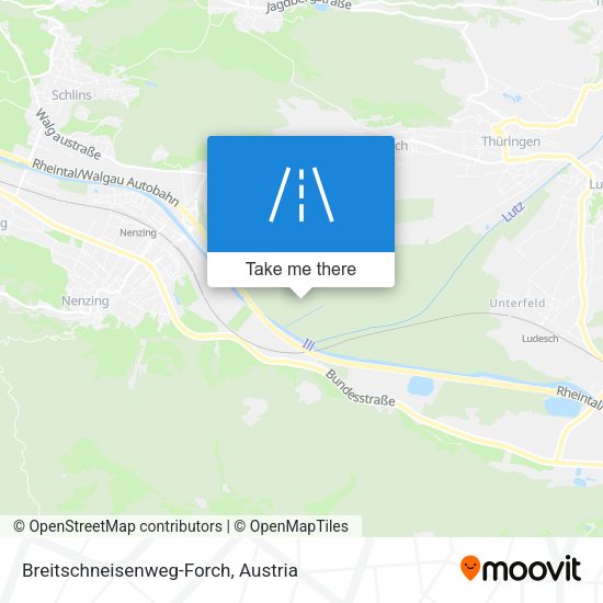 Breitschneisenweg-Forch map