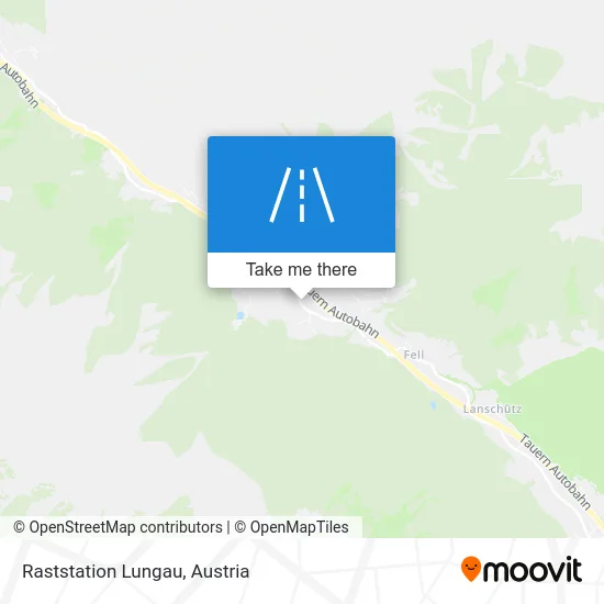 Raststation Lungau map
