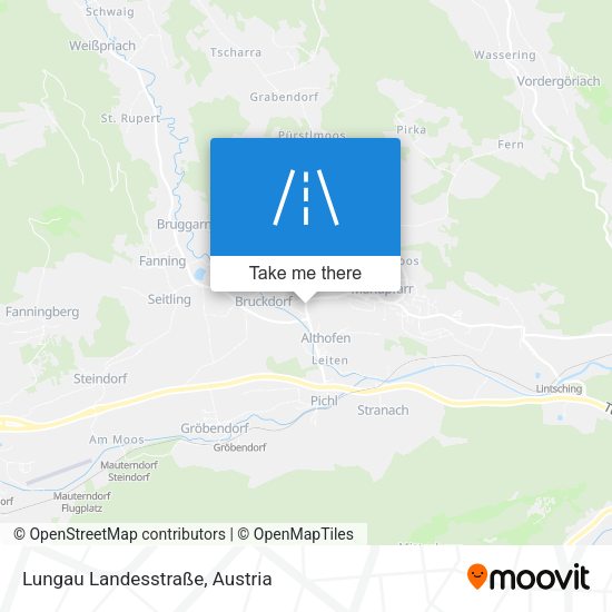 Lungau Landesstraße map