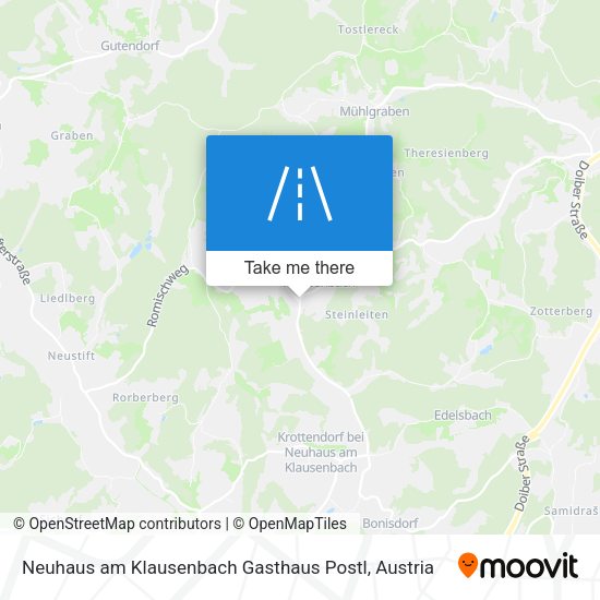 Neuhaus am Klausenbach Gasthaus Postl map