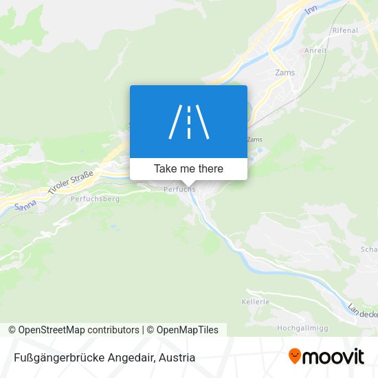 Fußgängerbrücke Angedair map