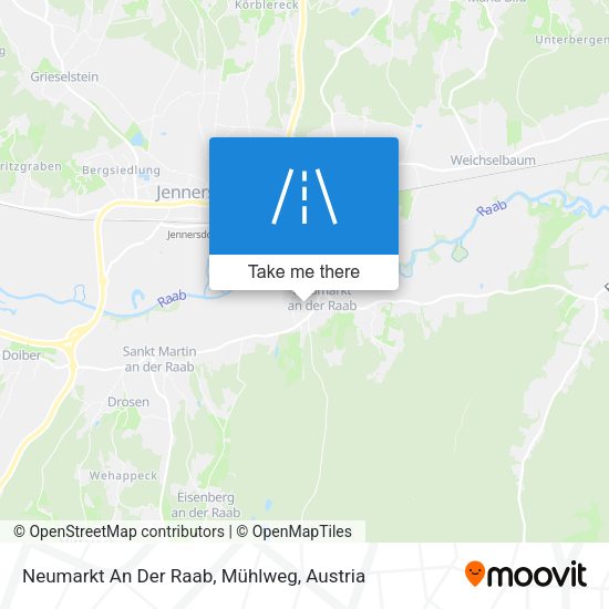 Neumarkt An Der Raab, Mühlweg map