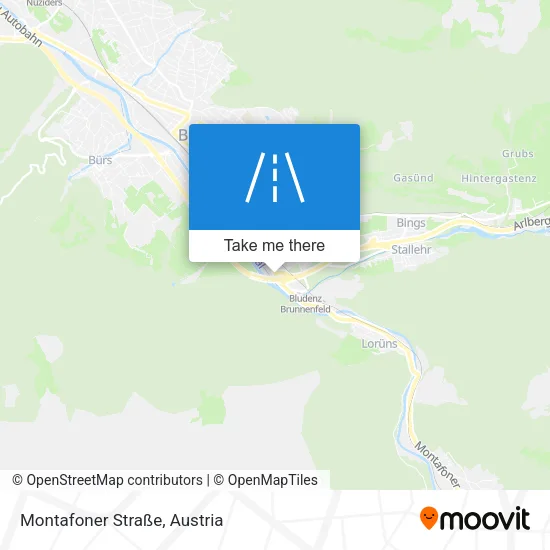 Montafoner Straße map